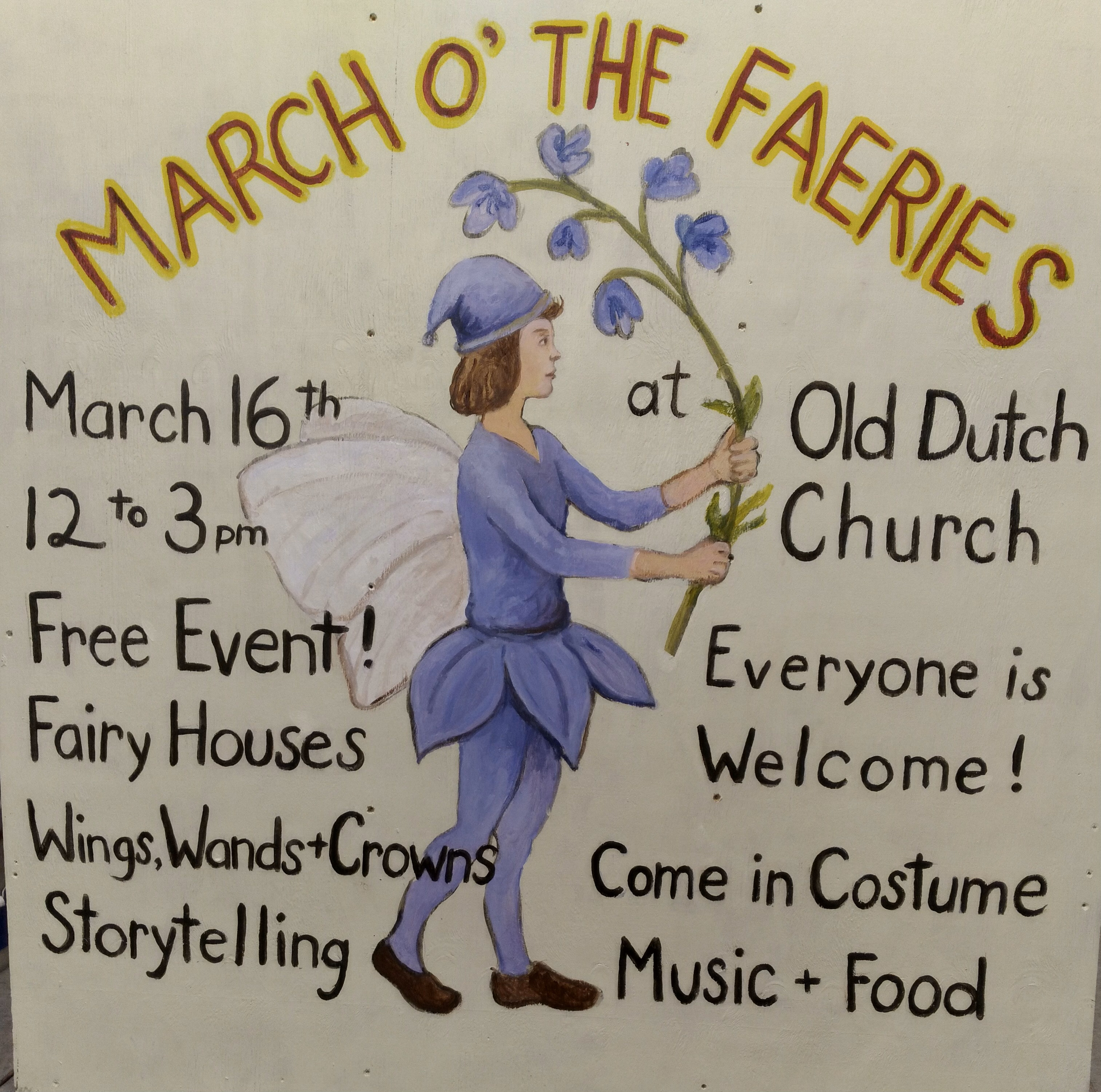 Flyer of March o the Faeries